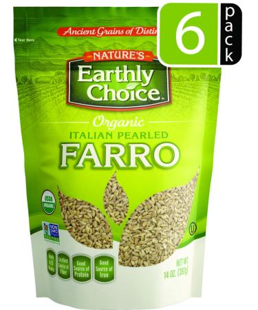 Nature's Earthly Choice Organic Farro, 14 Ounces (Pack of 6)