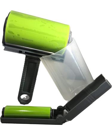 Best Sticky Gel Lint Roller Cleaner | Washable Pet Hair Remover Set | Reusable for Clothes & Car Seats - Green - Buy Online on SooperMarket.com