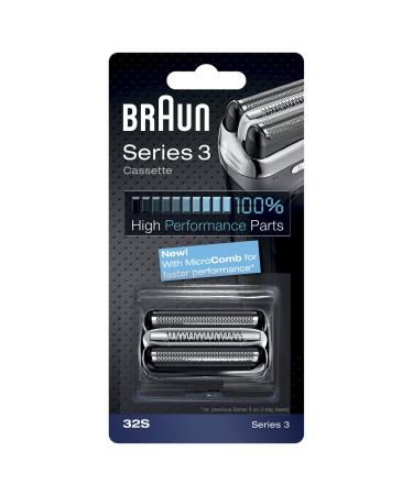 Braun 32S replacement shaving part combo pack (shaving foil with integrated shaving head) 32S Single