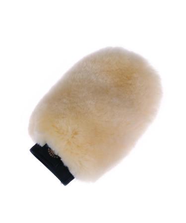 Merauno Horse Sheepskin Grooming Mitt Lambskin Cleaning Glove (Natural)