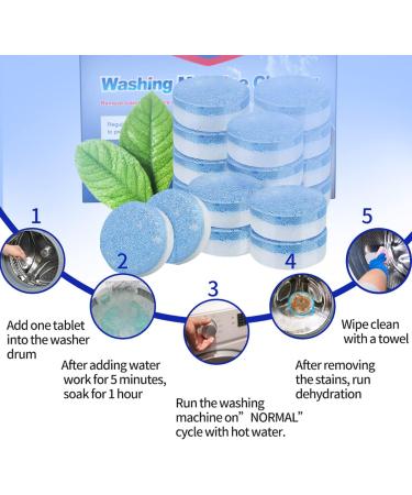 KIISIISO Washing Machine Cleaner Descaler Tablets | Deep Clean for Front, Top Load, HE Washers - Buy Online on SooperMarket.com
