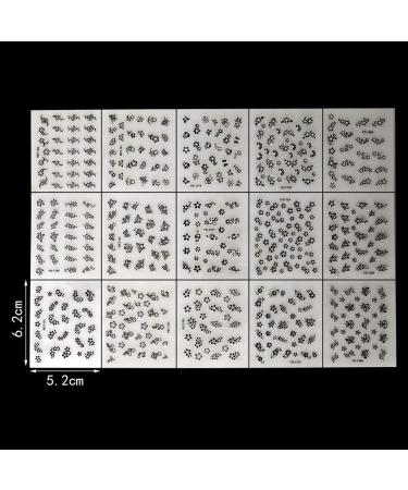 50 Leaves 3D Design Nail Stickers | Self-Adhesive 3D Nail Art for DIY | Perfect for Manicure Phone Cases & Gifts - Buy Online on SooperMarket.com