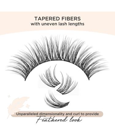 DIY Eyelash Extension Kit - Cluster & Individual Lashes (D17 D-Mix 144 Pcs) for Flawless Looks | Shop Internationally - Buy Online on SooperMarket.com