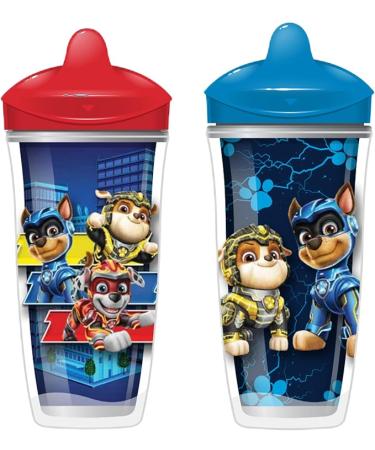 Playtex Baby Sipsters Stage 3 PAW Patrol Spout Cups Spill-Proof Leak-Proof Break-Proof - Red & Blue 9 Oz 2 Count