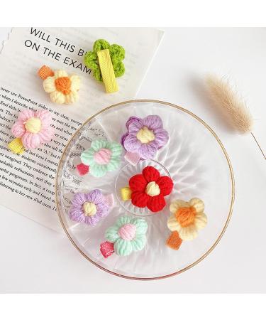 Shop Dhweku 12pc Baby Hair Clips - Cute Plush Flower Hairpins & Accessories for Baby Girls - Buy Online on SooperMarket.com