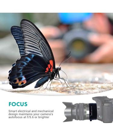 Movo AF 25mm Macro Extension Tube for Canon EOS DSLR Cameras - Auto Focus and Metering Passthrough - Buy Online on SooperMarket.com