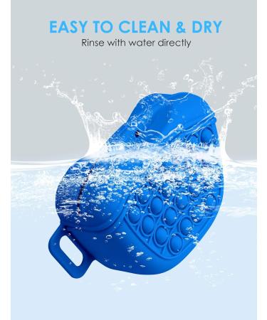 Gobeigo Silicone Dog Treat Bag with Clicker - Magnetic Closure Puppy Training & Walks Fanny Pack (Blue) - Buy Online on SooperMarket.com