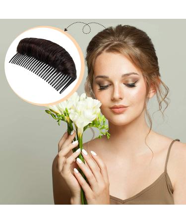 3-Piece Hair Bun Clip & Styling Insert Tool Set for Women - Black, Light Brown, Dark Brown - Buy Online on SooperMarket.com