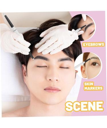 PLAFOPE 1 Set Eyebrow Position Pen Cosmetic Tattoos Marker Eyebrow Pen Depotting Palette Pens White Plastic - Buy Online on SooperMarket.com
