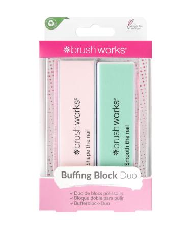 Brushworks Nail Buffing Block Pastel