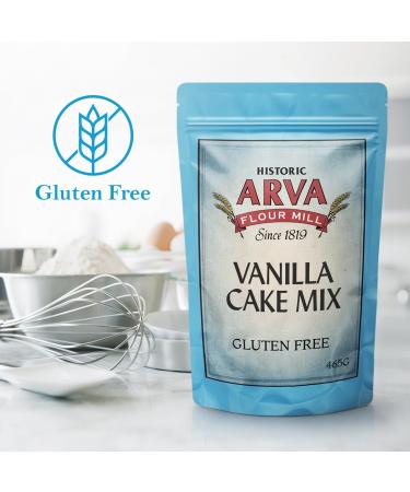 Gluten Free Cake Mix Vanilla Cake Mix 465g Makes a 9x9 Cake or 12 Cupcakes 100% GF Mix - Made in Canada by Arva Flour Mills - Buy Online on SooperMarket.com