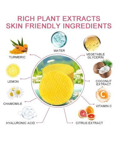 2024 Turmeric Cleansing Pads | Gentle Face & Body Scrub with Vitamin B5 & C | 2 Packs of 40 Pcs - Balance Skin Oil & Hydration - Buy Online on SooperMarket.com