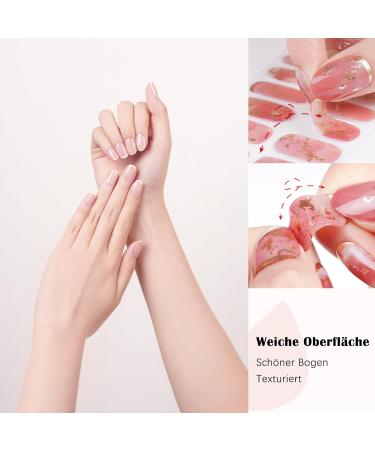 Danni & Toni Half Hardened Gel Nail Films - Transparent Glossy Monochrome Nail Stickers (28 Pack) - Crystal Clear Nail Design Wraps - Buy Online on SooperMarket.com