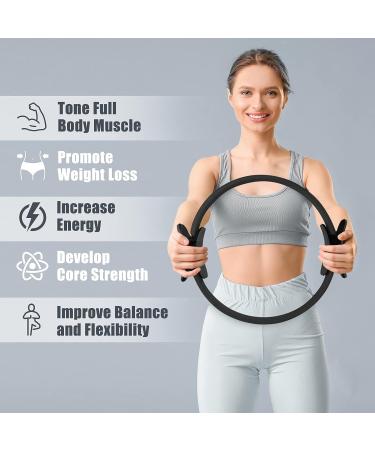 RitFit Pilates Ring - 14 Inch Magic Fitness Circle for Toning Inner & Outer Thighs  Bonus Workout Guide Included BlackN - Buy Online on SooperMarket.com
