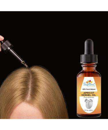 100% Pure Organic Apricot Kernel Oil - Cold-Pressed 2 oz from Turkey | Ideal for Massage Skincare Hair & Aromatherapy - Buy Online on SooperMarket.com
