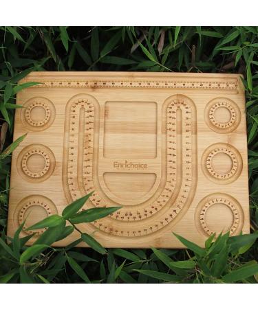 Enrichoice Bamboo Beading Board for Jewelry Making - Beading Mats Tray for Bracelets & Necklaces Design - Buy Online on SooperMarket.com