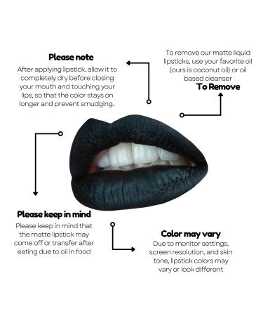 Black Lip Liner & Matte Lipstick: Long Lasting, Waterproof, Smudge-Free - Linda Lynda - Buy Online on SooperMarket.com