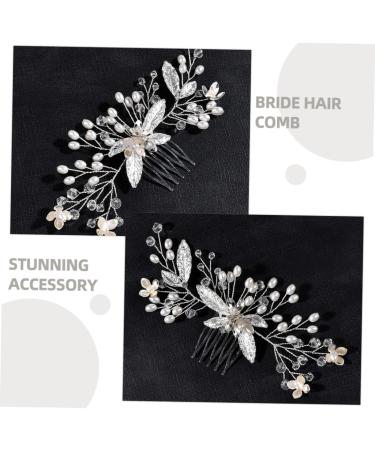 FOYTOKI Handmade Crystal Tiara Bridal Hair Comb Wedding Hair Accessories for Brides Wedding Hair Comb for Brides Bride Headpieces for Wedding Bridal Rhinestone Headpieces Bridal Headdress - Buy Online on SooperMarket.com