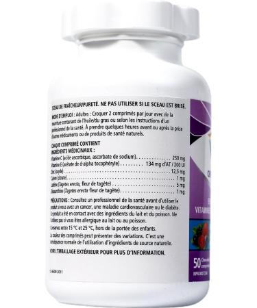 VITALUX Advanced Chewable Ocular Multivitamin Macular Degeneration Supplement with AREDS 2 AMD 50 Tablets - Buy Online on SooperMarket.com