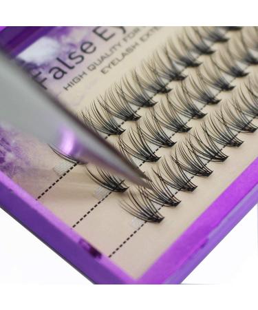 Dedila 8-20MM to Choose Professional Makeup Individual Cluster Eye Lashes 20 Root 0.07C Curl Grafting Mink Fake False Eyelashes Extension Beauty Tools (13mm)