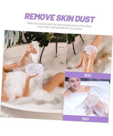 Gatuida 4 Pcs Bath Ball Body Loofah - Exfoliating Scrubber Pouf for Shower | Travel-Friendly Skin Cleaning Tool - Buy Online on SooperMarket.com