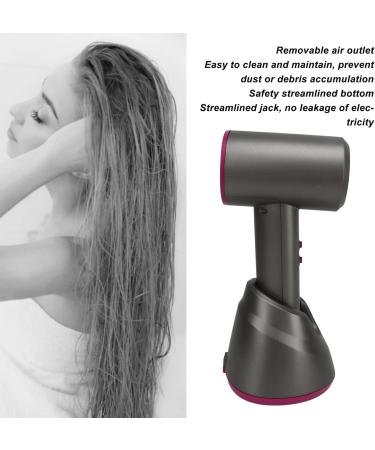 Hair Dryer Cordless Hair Dryer 100-240V Rechargeable Easy Clean Fixed Base for Outdoor Business Trip US Plug 110V - Buy Online on SooperMarket.com