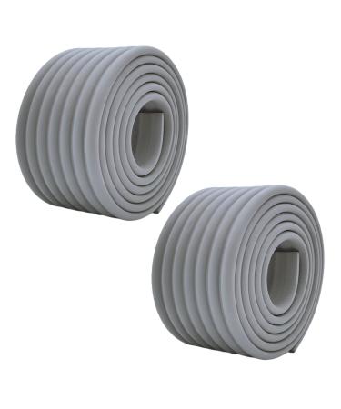M2cbridge Multifunctional Edge and Corner Guard Coverage Baby Safety Bumper DIY 6.5 Ft (Grey (6.5ft x 2))