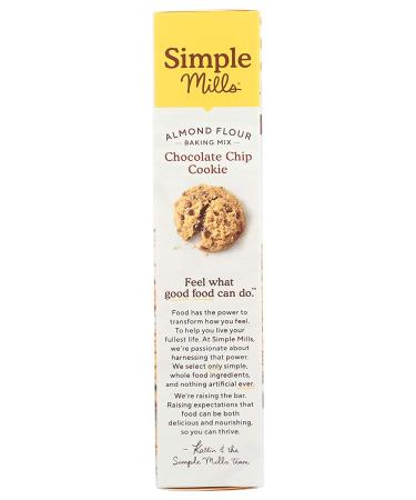 Simple Mills Almond Flour Chocolate Chip Cookie Dough Mix - Gluten Free & Plant Based - 9.4 Ounce - Buy Online on SooperMarket.com