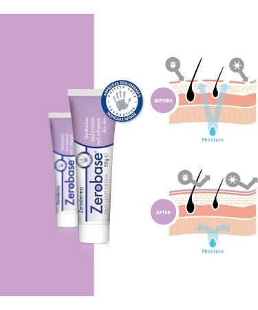 Zeroderma Zerobase Emollient Cream 50g - Moisturizing and Protecting Dry Skin - Buy Online on SooperMarket.com