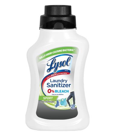 Lysol Sport Laundry Sanitizer Additive, Sanitizing Liquid for Gym Clothes and Activewear, Eliminates Odor Causing Bacteria, 41oz