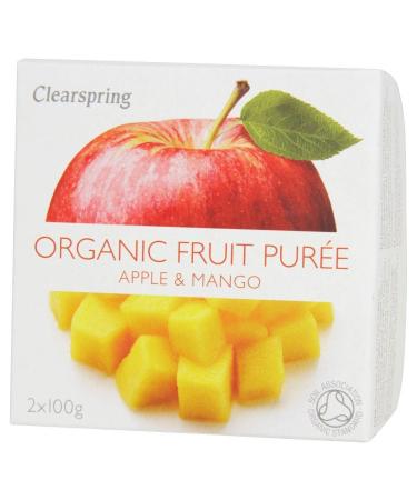 Clearspring Organic Apple & Mango Puree (2x100g)