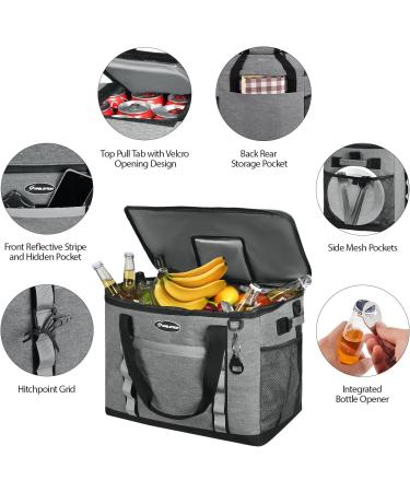 Maelstrom 75 Can Soft Cooler Bag - Collapsible & Leakproof - Large Portable Travel Cooler for Camping, Beach, Kayaking - Gray - Buy Online on SooperMarket.com