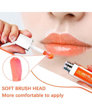 SBHEANGBA Moisturizing Lip Oil No-Sticky Lip Gloss Tinted Lip Balm Lip Care Long Lasting Clear Liquid Lipsticks Plump Lip Glow Oil For Dry Lip's Moisturizing Hydrating And Nourishing 01# Raspberry - Buy Online on SooperMarket.com