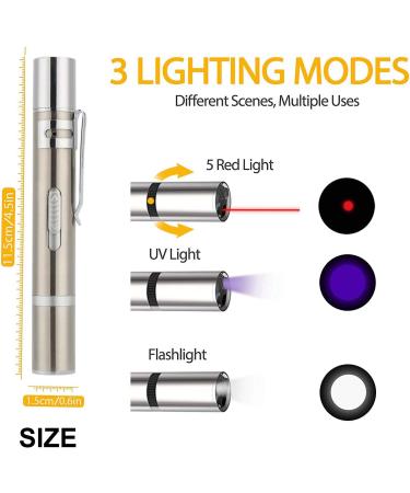 HONGP Cat Toys LED Pointer Cat Toys 7 in 1 Function Cat Chaser Toys -USB Rechargeable Interactive Cat Toys Exercise Multi Pattern Light Toy Training Tool Cat Toys - Buy Online on SooperMarket.com