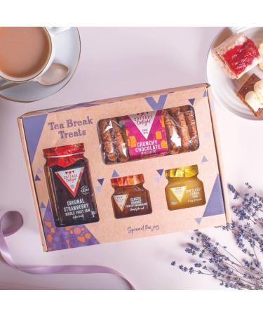 Cottage Delight - Tea Break Treats - Original Strawberry Whole Fruit Jam 340g - Crunchy Chocolate Biscuits 150g - Our Classic Lemon Curd 105g - Classic Orange Thin Cut Marmalade 113g - Buy Online on SooperMarket.com