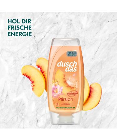 Duschdas Peach Shower Gel 6x225ml - Refreshing Fragrance for an Invigorating Start to Your Day - International Shipping Available - Buy Online on SooperMarket.com