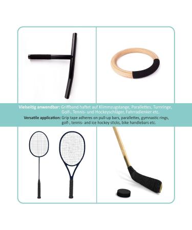 Premium Non-Slip Hockey Tape - Self-Adhesive Grip Bands for Sports | Pullup & Dip Handle | 25m Multi-Sport Use - Buy Online on SooperMarket.com