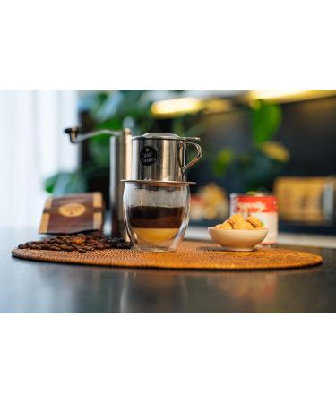 Vietnamese Coffee Starter Set - Hello5 | 2x250g Premium Organic Beans Phin Filter & Signed Condensed Milk - High Quality from Da Lat Highlands - Buy Online on SooperMarket.com