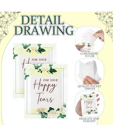 80 Pcs Wedding Tissues Packs for Guests - Bulk Individual Facial Tissues for Happy Tears - Perfect Welcome Bag Stuffers for Bride and Groom - Buy Online on SooperMarket.com