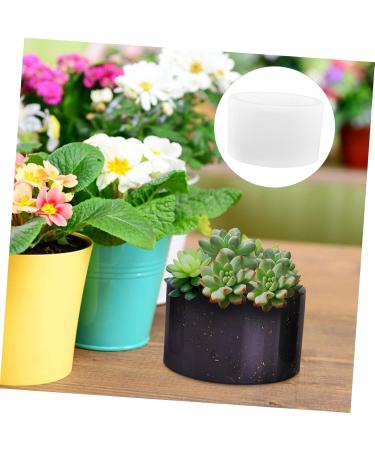 Operitacx 2 Pcs Silicone Mold Candle Molds Crystal Pen Holder Mold Makeup Tray Flower Pot Mold Flowerpot Plant Whitex2pcs 12.3X12.3cmx2pcs - Buy Online on SooperMarket.com