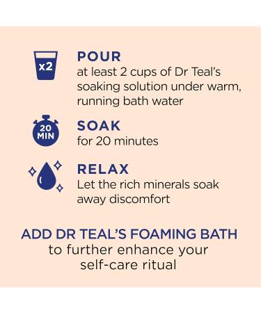 Dr Teal's lavender foaming bath 1000 Milliliter & (DRTE4) Vitamin C Epsom Salt 1.36 kilogram - Buy Online on SooperMarket.com