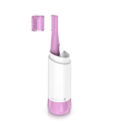 Remington Smooth & Silky Compact Premium Precision Trimmer Cordless Eyebrow Shaper with Retractable Design for Portable Travel Detail Facial Hair Removal