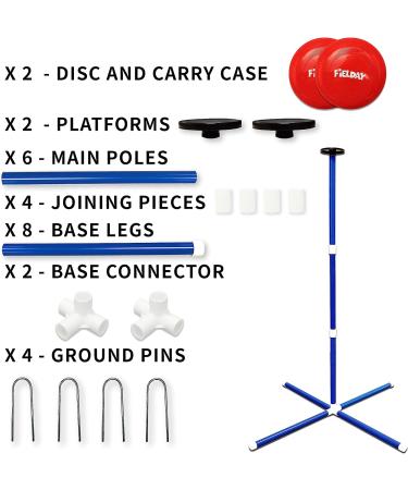 JOYIN Flying Disc Game Set - Outdoor Polish Horseshoes Set with Flying Discs, Bottle Stands, Carry Bag - Yard Games for Adults & Kids - Buy Online on SooperMarket.com
