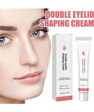 LINXINS 2PCS Double Eyelid Styling Cream Double Eyelids Modeling Cream Double Eyelid Shaping Styling Cream Long Lasting Waterproof Double-fold Eyelids Cream with 2 Brushes - Buy Online on SooperMarket.com