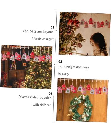 KOMBIUDA Drawstring Bag 1 Set Christmas Hanging Cloth Bag 24 Day Advent Calendar Cotton Christmas Bag Number Burlap Bag - Buy Online on SooperMarket.com