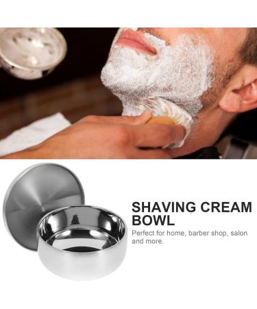 Frcolor Men's Shaving Bowl & Soap Set | Stainless Steel Shaving Accessories & Wooden Stand for Perfect Shave - International Shipping Available - Buy Online on SooperMarket.com