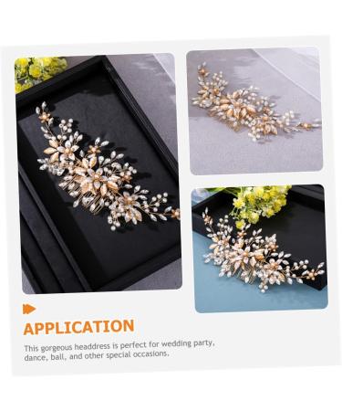 BELLIFFY Headgear Bride Wedding Hair Comb Bridal Flower Hair Comb Wedding Headdress Wedding Pearl Hair Comb Bridal Headpieces for Wedding Bridal Hair Accessories Wedding Hair Accessories - Buy Online on SooperMarket.com