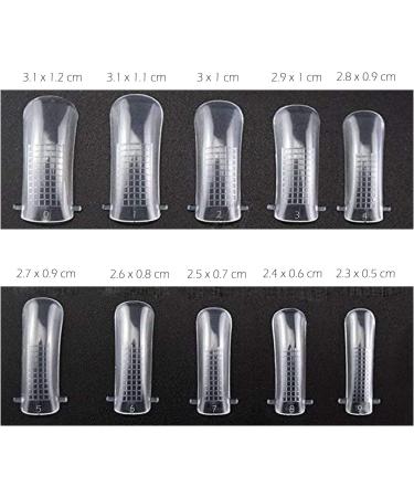 100 Pieces Acrylic Gel Nail Kit Extensions Forms - Buy Online on SooperMarket.com