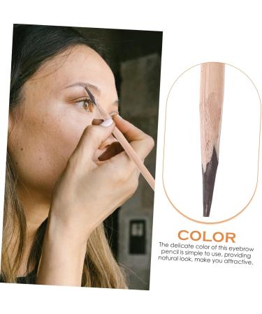 WOONEKY Pencil Brow Pen Makeup Brow Pencil Shaper Pencil Wood Brow Pencil Coffee Wooden - Buy Online on SooperMarket.com