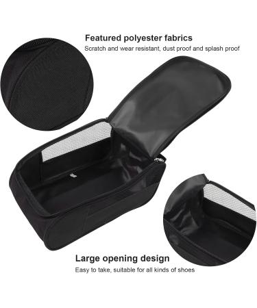 Premium Foldable Golf Shoe Travel Bag Splash-Proof Dustproof Scratch-Resistant Breathable | Ideal for Golf Exercises & Leisure Sports (Black) - Buy Online on SooperMarket.com